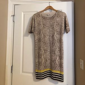 Ann Taylor Wool Print sweater dress.